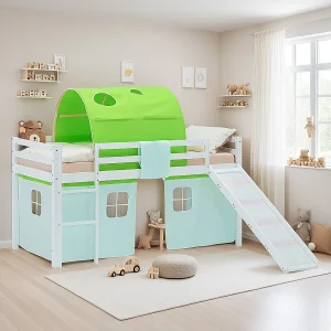 Halfhoogslaper voor Kinderen 90×200 cm Wit Halfhoogslaper voor Kinderen 90×200 cm Wit