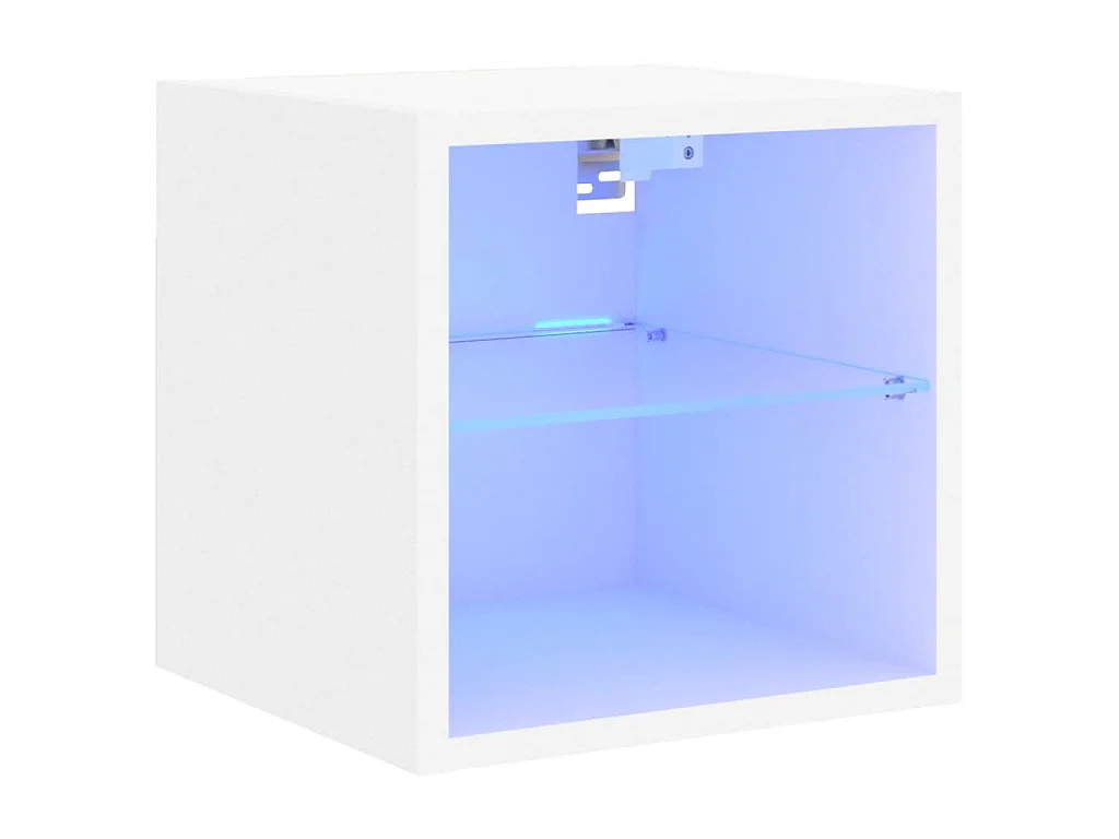 Hans Tv-meubel met LED-verlichting 30x28,5x30 cm wit