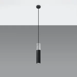 Hanglampen Lume modern van – 1 lichtbronnen 4000K – L.8 x H.105 cm – zwart grijs Hanglampen Lume modern van – 1 lichtbronnen 4000K – L.8 x H.105 cm – zwart grijs