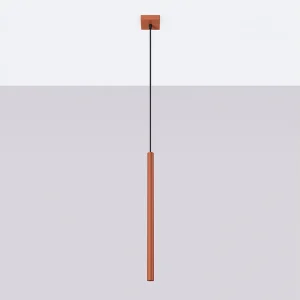 Hanglamp Brill modern van – 1 lichtbronnen 4000K – L.8 x H.114 cm – rode oker Hanglamp Brill modern van – 1 lichtbronnen 4000K – L.8 x H.114 cm – rode oker