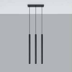 Hanglampen Brill modern van – 3 lichtbronnen 4000K – L.30 x H.90 cm – zwart Hanglampen Brill modern van – 3 lichtbronnen 4000K – L.30 x H.90 cm – zwart