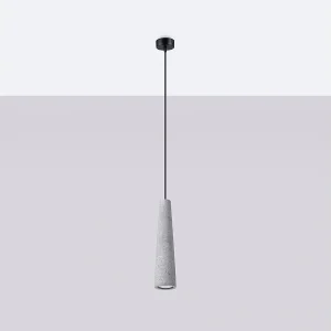 Hanglampen Zyntria industrieel van – 1 lichtbronnen 4000K – L.8 x H.125 cm – grijs Hanglampen Zyntria industrieel van – 1 lichtbronnen 4000K – L.8 x H.125 cm – grijs