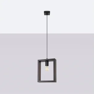 Hanglampen Zodiara Scandinavisch van – 1 lichtbronnen 4000K – L.24 x H.133 cm – wenge Hanglampen Zodiara Scandinavisch van – 1 lichtbronnen 4000K – L.24 x H.133 cm – wenge