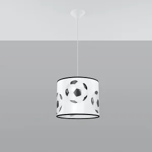 Hanglampen Calcio a modern van  – 1 lichtbronnen 4000K – L.30 x H.82 cm – wit Zwart