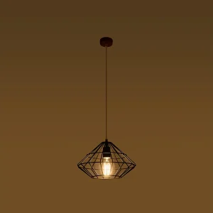 Hanglampen Neoteru industrieel van – 1 lichtbronnen 3000K – L.32 x H.120 cm – zwart Hanglampen Neoteru industrieel van – 1 lichtbronnen 3000K – L.32 x H.120 cm – zwart