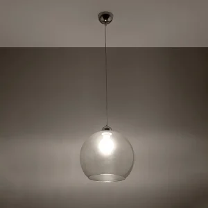 Hanglampen Esfera minimalistisch van – 1 lichtbronnen 3000K – L.30 x H.120 cm – transparant Hanglampen Esfera minimalistisch van – 1 lichtbronnen 3000K – L.30 x H.120 cm – transparant