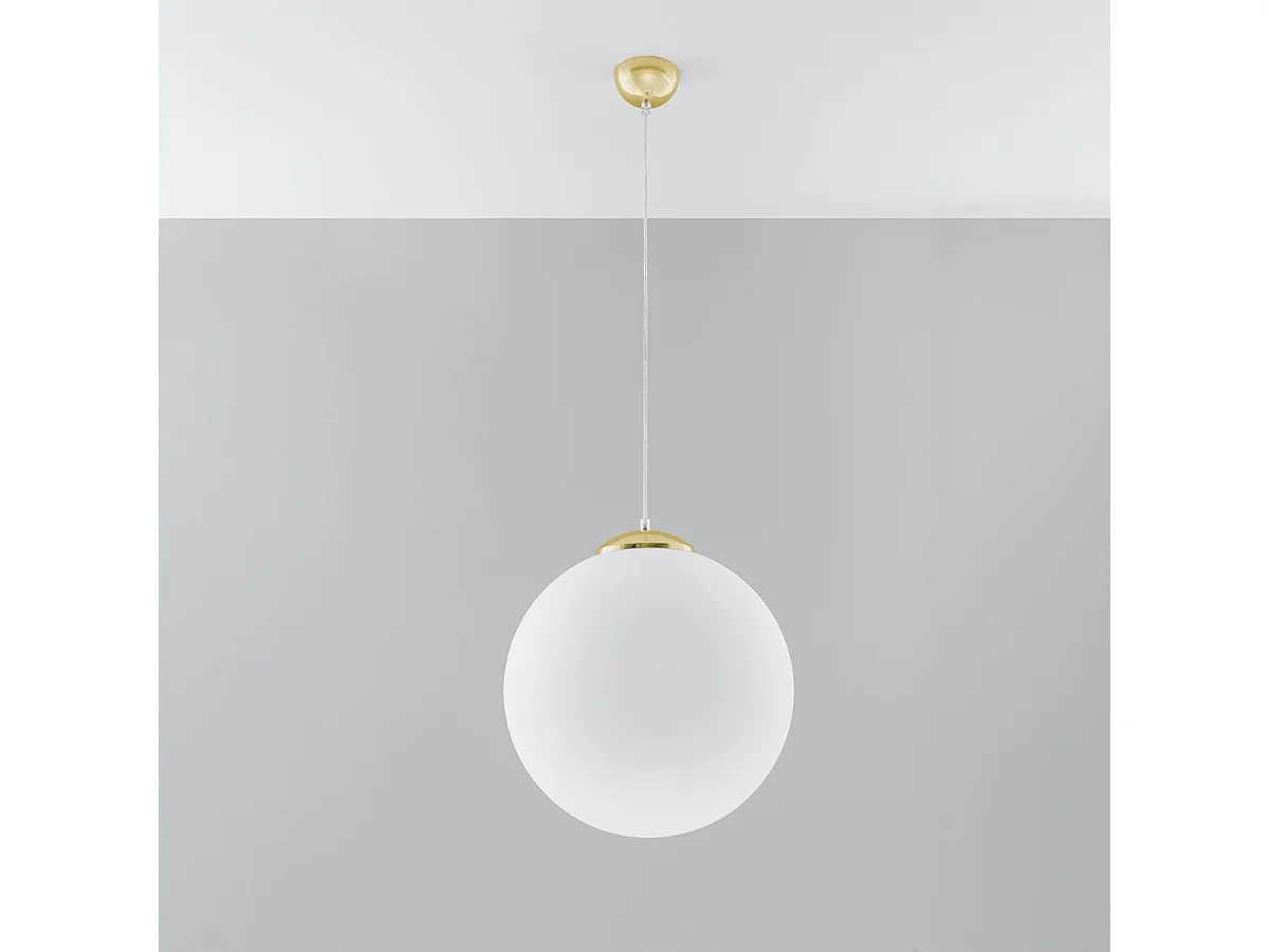 Hanglampen Stera minimalistisch van - 1 lichtbronnen 4000K - L.40 x H.130 cm - wit goud