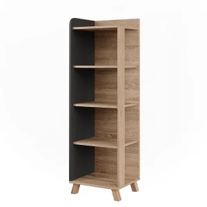 Halfhoge kast sonoma/antraciet 40x35x128 karen Halfhoge kast sonoma/antraciet 40x35x128 karen