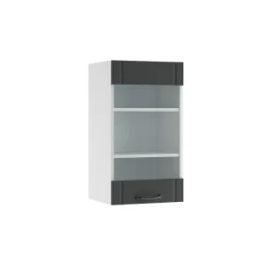 Glazen keukenkast antraciet landhuis 40×34.1×72 fame-line Glazen keukenkast antraciet landhuis 40×34.1×72 fame-line
