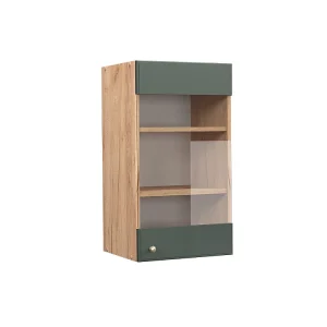 Glazen keukenkast groen-goud landhuis 40×34.1×72 fame-line Glazen keukenkast groen-goud landhuis 40×34.1×72 fame-line