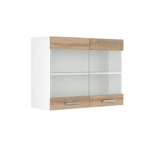 Glazen keukenkast sonoma 80x31x60 r-line