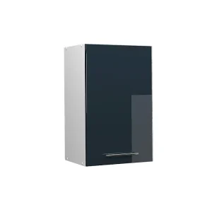Hangkast donkerblauw hoogglans 45×34.1×72 fame-line