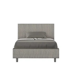 Gestoffeerd Bed 120×210 met lattenbodem stof Labirinto 2 grijs Adele Gestoffeerd Bed 120×210 met lattenbodem stof Labirinto 2 grijs Adele