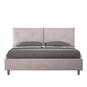 Gestoffeerd Bed 160×190 zonder lattenbodem microvezel lila Appia