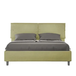 Gestoffeerd Bed 160×190 met lattenbodem microvezel groen Sleeper Gestoffeerd Bed 160×190 met lattenbodem microvezel groen Sleeper