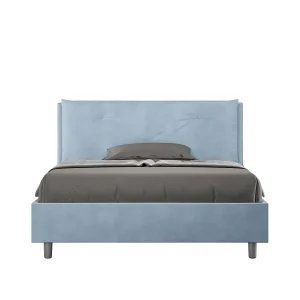 Gestoffeerd Bed 140×210 zonder lattenbodem microvezel lichtblauw Appia Large Gestoffeerd Bed 140×210 zonder lattenbodem microvezel lichtblauw Appia Large