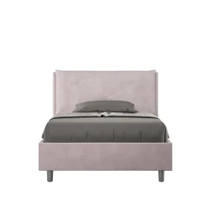 Gestoffeerd Bed 120×190 zonder lattenbodem microvezel lila Appia Large Gestoffeerd Bed 120×190 zonder lattenbodem microvezel lila Appia Large