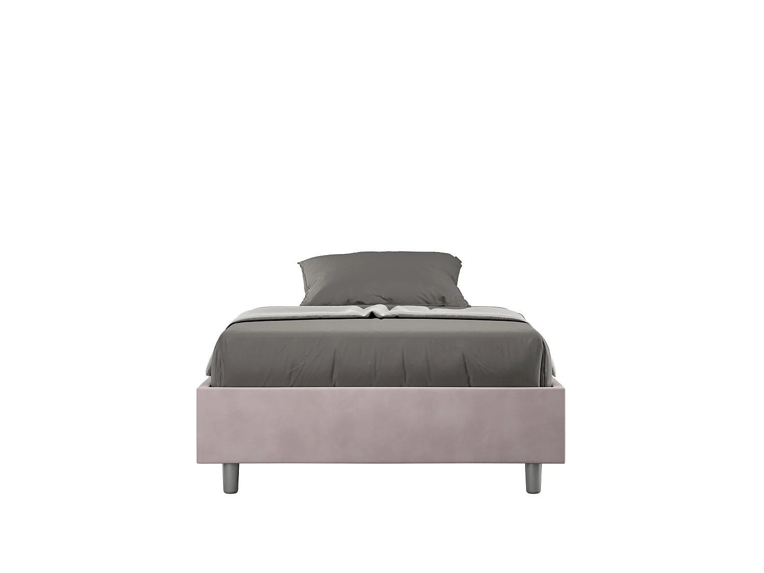 Gestoffeerd Bed 140x200 met opbergruimte microvezel lila Azelia