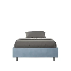 Gestoffeerd Bed 120×200 zonder lattenbodem microvezel lichtblauw Azelia Gestoffeerd Bed 120×200 zonder lattenbodem microvezel lichtblauw Azelia