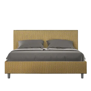 Gestoffeerd Bed 160×190 met opbergruimte stof Labirinto 06 geel Adele Gestoffeerd Bed 160×190 met opbergruimte stof Labirinto 06 geel Adele