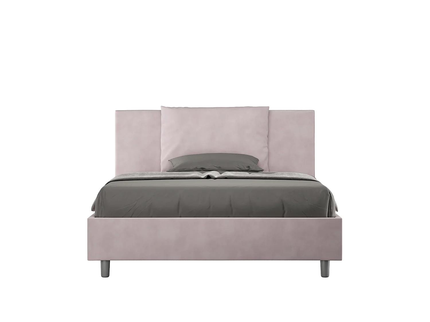 Gestoffeerd Bed 140x200 met opbergruimte microvezel lila Antea