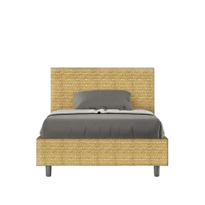 Gestoffeerd Bed 120×210 met opbergruimte stof Aragona 3 geel Adele Gestoffeerd Bed 120×210 met opbergruimte stof Aragona 3 geel Adele
