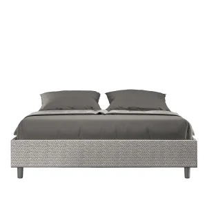 Gestoffeerd Bed 160×200 met opbergruimte stof Aragona 1 wit Azelia