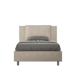 Gestoffeerd Bed 120×190 met opbergruimte microvezel zand Antea Gestoffeerd Bed 120×190 met opbergruimte microvezel zand Antea