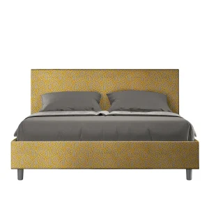 Gestoffeerd Bed 160×190 met opbergruimte stof Era 06 geel Adele Gestoffeerd Bed 160×190 met opbergruimte stof Era 06 geel Adele