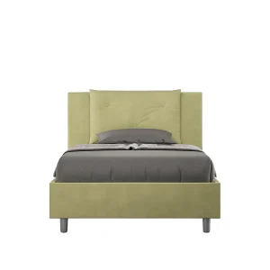 Gestoffeerd Bed 120×200 met opbergruimte microvezel groen Appia Gestoffeerd Bed 120×200 met opbergruimte microvezel groen Appia