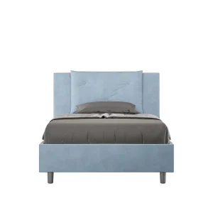 Gestoffeerd Bed 120×190 met opbergruimte microvezel lichtblauw Appia Gestoffeerd Bed 120×190 met opbergruimte microvezel lichtblauw Appia