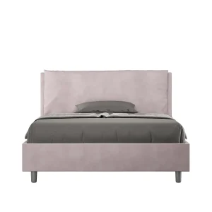 Gestoffeerd bed 140×210 met opbergruimte microvezel lila Antea Large Gestoffeerd bed 140×210 met opbergruimte microvezel lila Antea Large