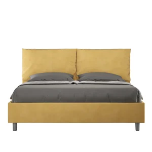Gestoffeerd Bed 160×190 met opbergruimte microvezel oker Antea Gestoffeerd Bed 160×190 met opbergruimte microvezel oker Antea