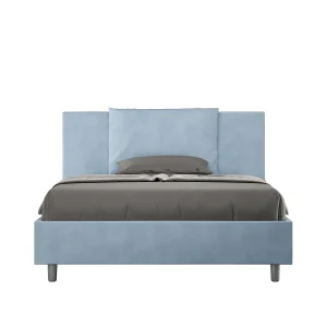Gestoffeerd Bed 140×200 met opbergruimte microvezel lichtblauw Antea Gestoffeerd Bed 140×200 met opbergruimte microvezel lichtblauw Antea