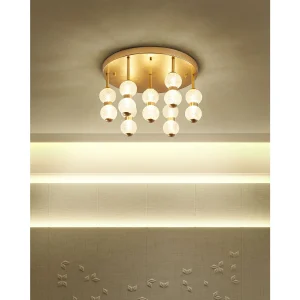 Plafondlamp YOWAKA Metaal Goud Plafondlamp YOWAKA Metaal Goud