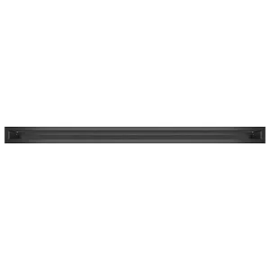 Grafietkleurig ventilatierooster voor open haard – Loft 60×1000