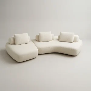 Hoekbank MILANO Links Blanc Cassé Hoekbank MILANO Links Blanc Cassé