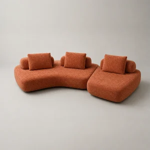Hoekbank MILANO Rechts Terracotta Hoekbank MILANO Rechts Terracotta