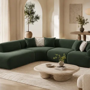 Hoekbank NEW-YORK curve Kleur Vert Cèdre Hoekbank NEW-YORK curve Kleur Vert Cèdre