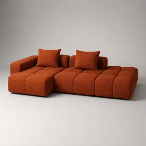 Hoekbank Links PARIS Terracotta
