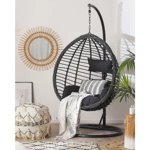 Hangstoel met standaard TOLLO Zwart Hangstoel met standaard TOLLO Zwart