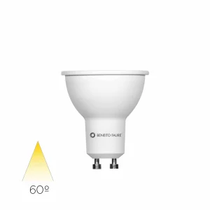 GU10 6W 60 graden dichroïsche LED-haaklamp 2700K warm licht 570lm GU10 fitting IP40 witte afwerking voor binnengebruik – Beneito & Faure GU10 6W 60 graden dichroïsche LED-haaklamp 2700K warm licht 570lm GU10 fitting IP40 witte afwerking voor binnengebruik – Beneito & Faure