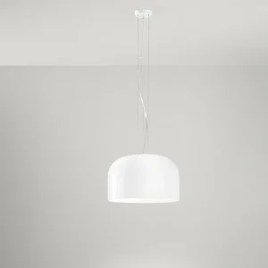 Hanglamp van opaalwit glas en gelakt metaal, diameter 40 cm, E27 fitting, moderne en minimalistische stijl voor interieurs, klasse I – Perenz Hanglamp van opaalwit glas en gelakt metaal, diameter 40 cm, E27 fitting, moderne en minimalistische stijl voor interieurs, klasse I – Perenz