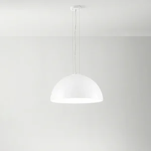 Hanglamp van opaalwit glas, frame van metaal en aluminium, modern en minimalistisch design, E27 fitting, d.50 x h.175 cm – Perenz Hanglamp van opaalwit glas, frame van metaal en aluminium, modern en minimalistisch design, E27 fitting, d.50 x h.175 cm – Perenz