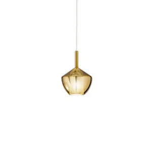 Hanglamp van borosilicaatglas 20×27,5 cm met spiegelende gouden afwerking en E27 fitting (serie 10S48250 – Perenz) Hanglamp van borosilicaatglas 20×27,5 cm met spiegelende gouden afwerking en E27 fitting (serie 10S48250 – Perenz)