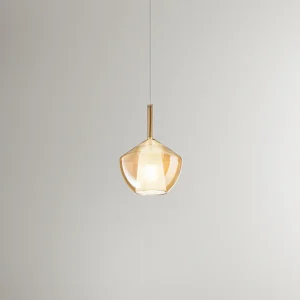 Hanglamp van borosilicaatglas 20×27,5 cm, transparante amberkleurige afwerking, inclusief E27 fitting, serie 10S48250 – Perenz Hanglamp van borosilicaatglas 20×27,5 cm, transparante amberkleurige afwerking, inclusief E27 fitting, serie 10S48250 – Perenz