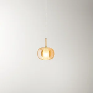 Hanglamp van borosilicaatglas 8248, transparante amberkleurige afwerking, diameter 22,5 cm, E27 fitting, modern en elegant design – Perenz Hanglamp van borosilicaatglas 8248, transparante amberkleurige afwerking, diameter 22,5 cm, E27 fitting, modern en elegant design – Perenz