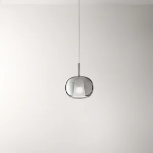 Hanglamp van borosilicaatglas 8248, met een spiegelende rookkleurige afwerking, diameter 22,5 cm, E27 fitting, modern en elegant design – Perenz Hanglamp van borosilicaatglas 8248, met een spiegelende rookkleurige afwerking, diameter 22,5 cm, E27 fitting, modern en elegant design – Perenz