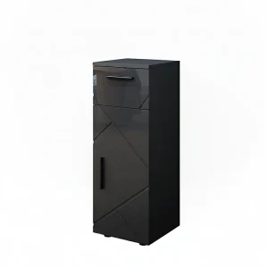 Halfhoge kast antraciet hoogglans 30x30x81 irma Halfhoge kast antraciet hoogglans 30x30x81 irma
