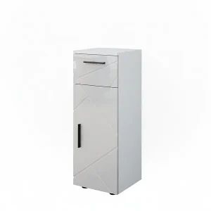 Halfhoge kast wit hoogglans 30x30x81 irma